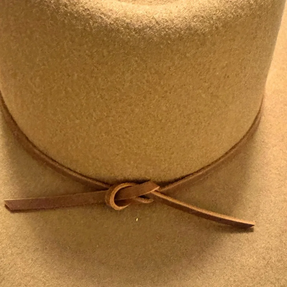 Boutique Brixton Wesley Chocolate Brown Wool Felt Fedora Leather Trim